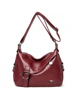 Женская кожаная сумка 1860 RED